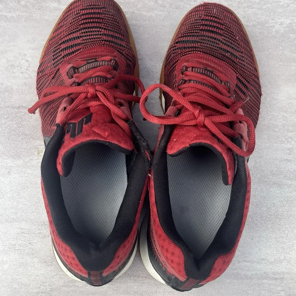 Reebok JJ‎ Watt 2 Low Mens 10 Red Black Low Top Lace Up Sneakers Trainers